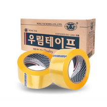 j0119a 부산포장 포장용 박스테이프 투명 황색 당일배송 취급주의, L50-더블경포장(80Mx50개)투명
