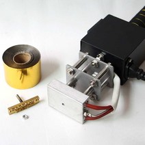 불 도장 인두 각인기 가죽 불박 스팸팅 로고 기계, 500w 이중 핸들 5-7cm