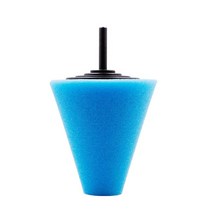 휠 타이어 광택제 전기 드릴에 사용되는 자동 휠 연마 스폰지 3 인치 버니 싱 볼 폴리싱 콘 허브 버핑 패드, Blue, 02 Blue