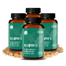 100% 인도산 보스웰리아 프리미엄 정 추출 분말 추출정 고농축 보스웰릭산 65% 고함량 1000mg, 3+1 (8개월분)