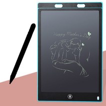 LCD 신형필기 메모패드 12인치 전자칠판 전자그림판, LCD신형필기 메모패드12인치-칼라랜덤2개