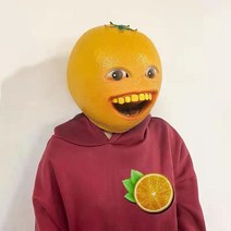 쓸모없는선물 마스크 병맛 특이한물건 생일 외계인 웃긴 쓸데없는 틱톡가면 킹받는, 15. 주황색 헤드기어