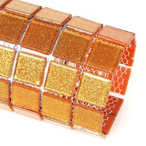 유리모자이크타일 펄오렌지골드(박스22장), 기본모자이크타일