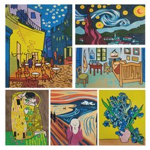 아트박스/위드미 DIY 데코샌드아트 명화시리즈 12종 (대), 밤의카페테라