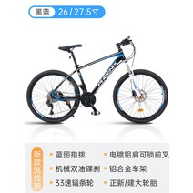 MTB 자전거 오프로드 입문용 하드테일 타이어 바퀴큰 접이식 광폭타이어 팻바이크, 27.5인치 + 33단cm, BL