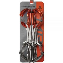 매드락 콩코드 퀵드로우 세트 클라이밍 암벽등반 장비, Orange/Silver, One Size
