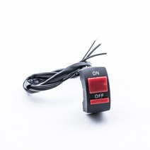 수입차 부품 1pc dc12v/10a 범용 바이크 오토바이 핸들 바 flameout 스위치 on off 버튼 모토 모터 atv 자전거 블랙, [02] 3 wires