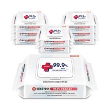 BC 휴대용 손소독물티슈 에티케어 60매입X9팩, 60매, 9팩