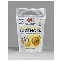 Waitemata Honey UMF10 Lemon Ginger Lozenges 와이테마타 레몬 진저 마누카 허니 로젠지 목캔디 52g 2개