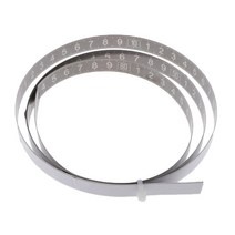 ST SHOP 목공 레일 자체 접착 미터법 눈금자 줄자 평평한 눈금자 강력한 접착 스티커가 있는 금속 눈금자, 중간 2M, 블랙, 304 스테인레스 스틸