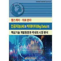 헬스케어 의료 분야 인공지능(AI)과 빅데이터(Big Data)의 핵심기술 개발동향과 국내외 시장 분석, IRS Global, 편집부 저