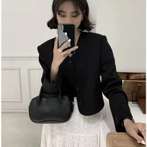 퍼스트믹스 헬레나 브이넥 크롭 컬러 봄 자켓
