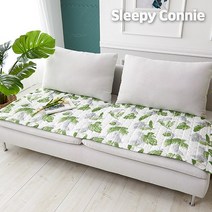 슬리피코니 여름 쿨링 시어서커 쇼파 패드 4인용 항균솜 알러지케어