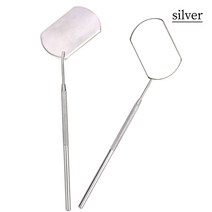 치과 입 거울 다기능 검사 구강 구멍 스테인레스 스틸 손잡이 치아 청결 도구 속눈썹 연장, 05 Silver