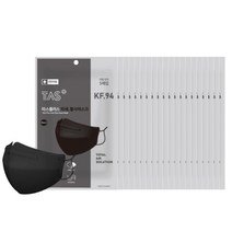 타스 마스크 KF94 국산 새부리형 대형 1매입 100매, 5개입, 20개, 블랙