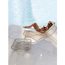 라탄 선베드 썬베드 야외 가구 수영장 정원 펜션 호텔, 두바이의 같은 침대 완전 알루미늄 합금