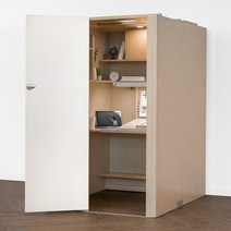 아이디어스터디 1인실 독서실책상 스터디룸 오른쪽문 슐레이먼오크 자연광LED스탠드+천정등 포함, 책상 단품, 뉴 와이드 카멜레온 감성컨트롤LED 화이트+천장LED등, 바른자세 스마트패널