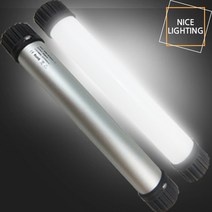 나이스조명 LED 휴대용 일자 충전랜턴, 하얀빛