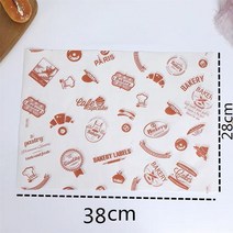샌드위치 포장지 왁스 페이퍼 토스트 와플 햄버거 과자 쿠키 빵 간식 도시락케이크 김밥 떡 식품 종이 유산지 25pcs oilpaper 음식 감자 튀김 바구니 nonstick, 28cm 스타일 5
