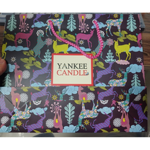 양키캔들 보티브4종 실버나무 멀티컬러홀더4 캔들선물세트 + 쇼핑백, 4향, 1세트