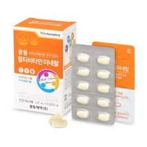 광동생활건강 광동 멀티비타민 미네랄 2박스 4개월분, 2박스(120정 4개월분), 단품/단품, 60정