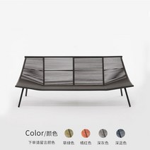 북유럽 발코니 레저 작은 소파 커피 테이블 조합 야외 등나무 흔들 의자 세 조각 게으른 정원 정원 가구, 콤비네이션, 더블 소파야외 로프