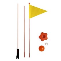 소년과 소녀 사이클링을 위한 어린이 자전거 깃발 안전 자전거 페넌트 깃발 안전 깃발은 운전할 때 당신을 더 안전하게 만듭니다 성인 아이들, 노란색