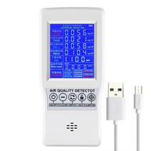 가스계량기 CO2LCD 공기질 분석기 TVOC 가스 검출기 센서 테스터 디지털 HCHO Ppm, 체코|MODEL 3