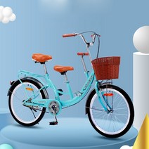 2인용 자전거 레트로자전거 2인승자전거 22인치 24인치 튼튼 가성비좋은, Q 24인치 싱글 스피드 샴페인