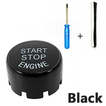 자동차원격시동 스마트 버튼 원격시동start stop engine a key to start engine start 버튼 커버 bmw f 섀시 f20 f30 f34 f10, 검은색
