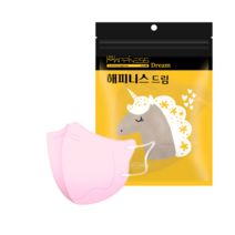 키리아새부리황사방역마스크(KF-94) 소형 100매, 연핑크 100매(5매입)