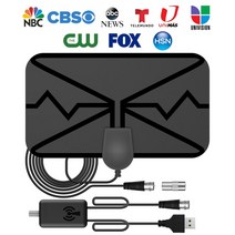 위성안테나 지상파 안태나 차량용 수신기 TV 안테나 4K 37DBI HD TV DTV 박스 디지털 3600 마일 EU 플러그, 02 36DBI