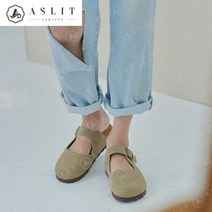 애슬릿 애슬릿 여성 스웨이드 버클 메리제인 슬리퍼 3cm