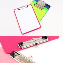 서류철 문서 철 종이 받침 결제 결재 판 A4클립보드, 투명(랜덤)