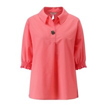 뒷꼬임퍼프블라우스P222MSC705PK