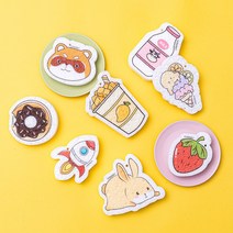 포그망 캐릭터 주방 수세미 설거지 압축 패키지, 8개(1set)