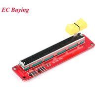 슬라이드 전위차계 10K 선형 모듈 이중 출력 아두이노 AVR 전자 블록용 가변 저항