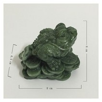 인센스 홀더 촛대 부처 돈 부처님 동상 중국 풍수 동전 세 다리가 두꺼비 개구리 동물 조각 홈 인테리어 남자 만든 옥 돌, Green