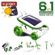 태양광 조립키트 변신 태양열 솔라 장난감 6in1 비행기 태양전지 강아지, 상세페이지 참조