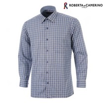 [로베르따디카메리오] [로베르따디카메리노]구김없는 일반핏 체크남방 RM3203-2