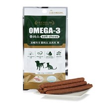 오메가-3 플러스 소프트츄 영양간식 강아지/고양이겸용, 오메가-3 플러스 소프트츄 3BOX(4츄X15봉)