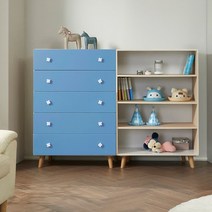 무코 수납 서랍장 세트 1600, 핑크