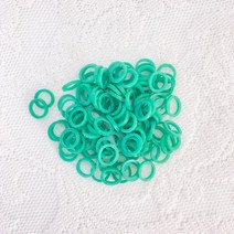 로코코블랑 애견 라텍스(투명 저알러지 논라텍스) 밴드 강아지 머묶 밴드 미간 고무줄, 그린, S