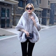 가을겨울 케이프 인조 폭스 퍼코트 밍크털 모피 숏자켓 점퍼 겨울