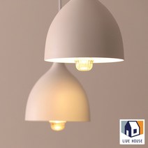 리브하우스 LED 주방 조명 화이트 북유럽 식탁등 펜던트 인테리어 전등, 1등