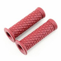 오토바이핸들그립 고무 클래식 빈티지 22MM 모토 핸들 바 레트로 할리 스타일 부품 범용 rbike 액세서리 r, 07 2 red