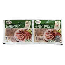 오리늘보 무항생제 훈제 슬라이스 오리 500g X 2팩 아이스박스 포장, 1kg, 1세트