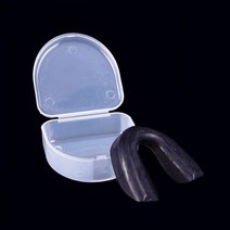 입 가드 EVA 치아 보호기 Bruxism 그라인딩용 나이트 트레이 코골이 방지 미백 복싱 보호, [01] Black