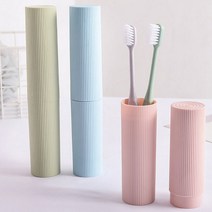PG 1+1 파스텔 휴대용 칫솔통 칫솔케이스, 1+1(2개입), 그린+블루