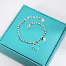 쁘띠 하트 미아방지 팔찌 3mm, 데이지꽃, 각인 있음, 레드